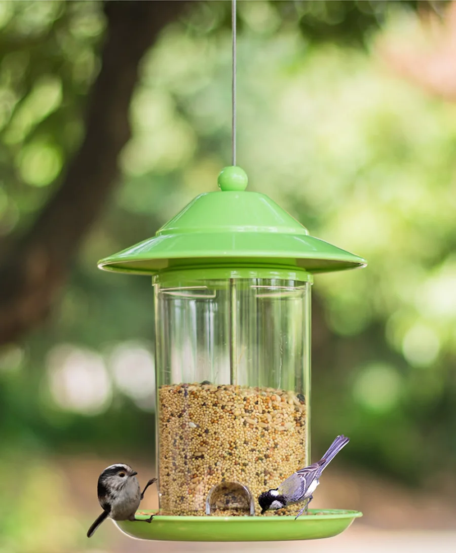 Bird Feeder Outdoor Pet Wild Food Container Park Garden Home Rearing