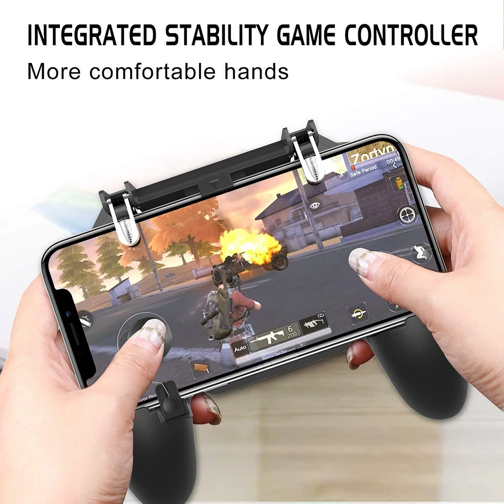

Handle Remote Console Game Players Mobile Phone Gamepad Joystick Controller with L1R1 Fire Shooter for PUBG Game