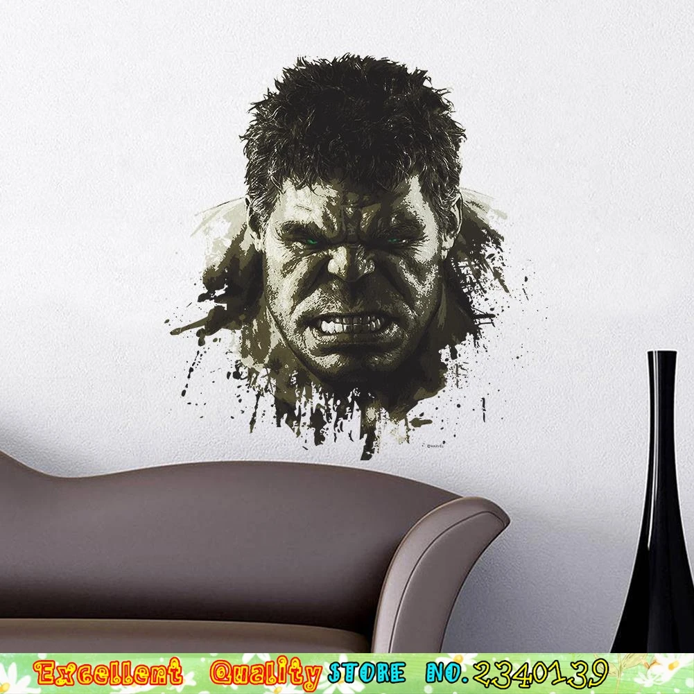 Green Huge Hulk Giant Wall Sticker Marvel Avengers Wall Poster Decals