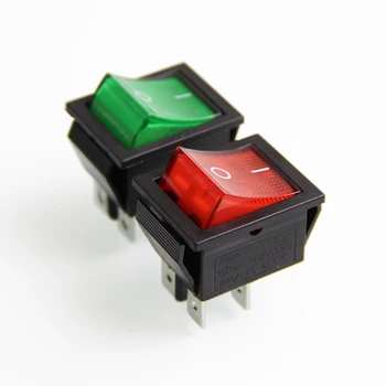 

KCD4 202N KCD2 rocker switch,boat switch,power switch 6pins with light AC220V