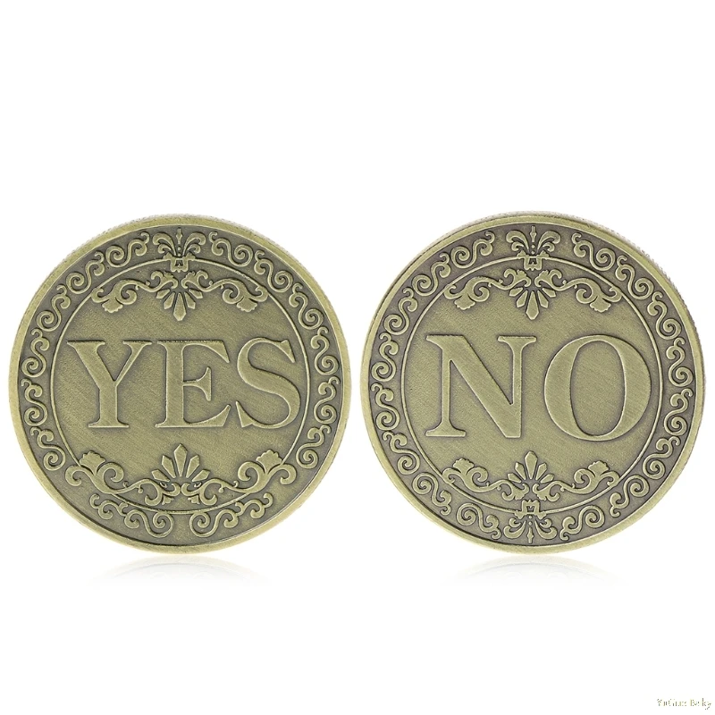 

Commemorative Coin Floral YES NO Letter Ornaments Collection Arts Gifts Souvenir Noncurrent Coin Aug22_18