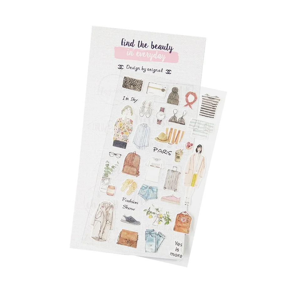 20 Pack/lot Decoration Stickers Kawaii Sticker DIY Letter Print Calendar Paper Sticker Sticky For Scrapbooking Diary Toys