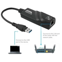 Высокое качество USB 3,0 до 10/100/1000 Мбит/с гигабитный RJ45 Ethernet cетевой адаптер LAN для XP win7 W10.32/64 win8(32/64) win8.1 32/64