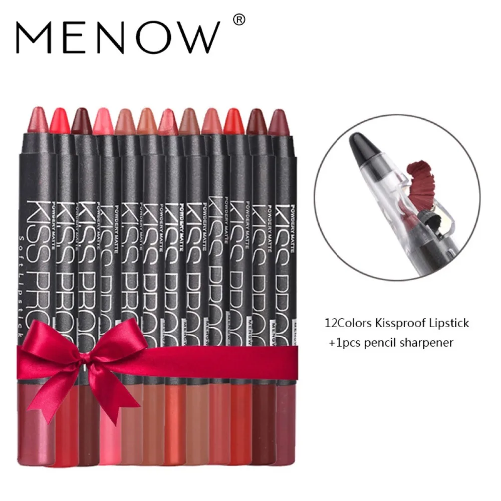 Menow P Pcs Kissproof Pcs Sharpener Soft Matte Lipstick Lip