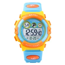 SKMEI детские часы милые детские часы спортивные Мультяшные часы для девочек и мальчиков детские цифровые светодиодный наручные часы Reloj часы