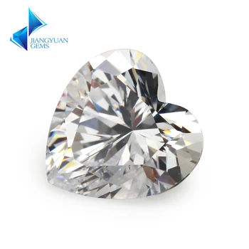 

Size 3x3-10x10mm Heart Shape D Color Pear shape Cut Lab Grown Loose Moissanites Stone Test Positive