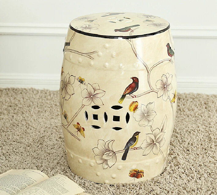 Free Shipping Home Footstool Ceramic America Country Style