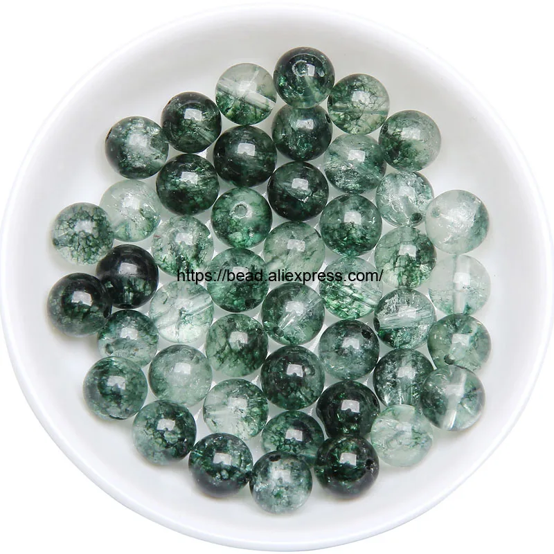 

Free Shipping Natural Stone Green Peridot Crystal Quartz Round Loose Beads 15" Pick Size For Jewelry Making DIY