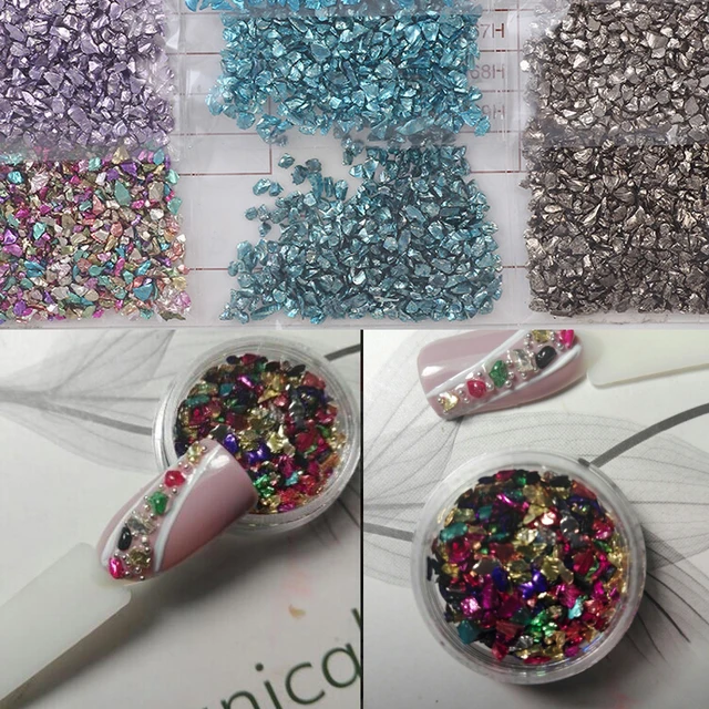 Diseño Con Piedras Para Uñas  Fancy Stone Glass Nail Art