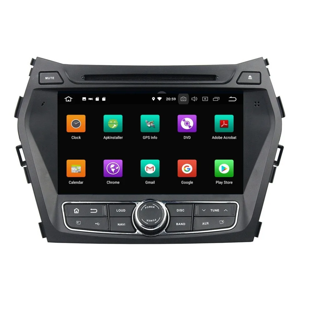 Flash Deal IPS Screen 4GB+32GB 8" Octa Core Android 8.0 Car DVD Player for Hyundai IX45 Santa Fe 2012-2014 Radio GPS WIFI Bluetooth USB DVR 4