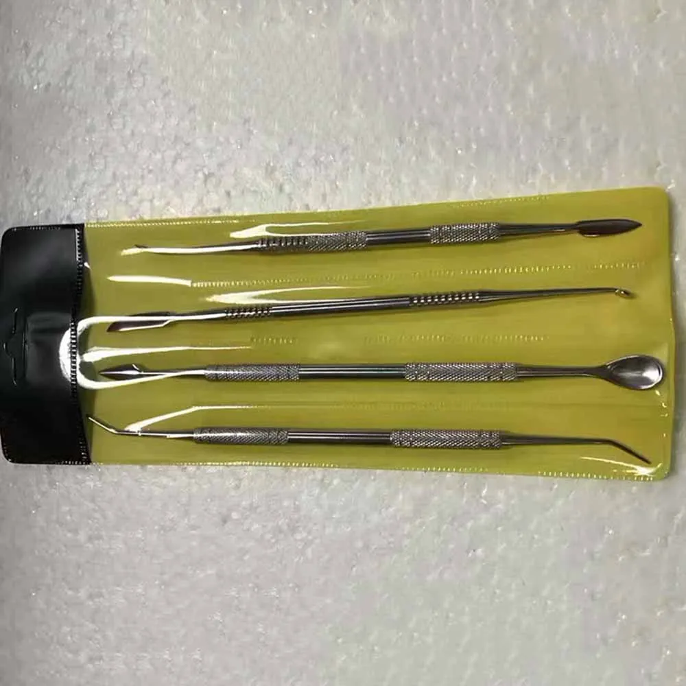 4Pcs/set Professional Teeth Tool Stainless Steel Carving Knife Wax