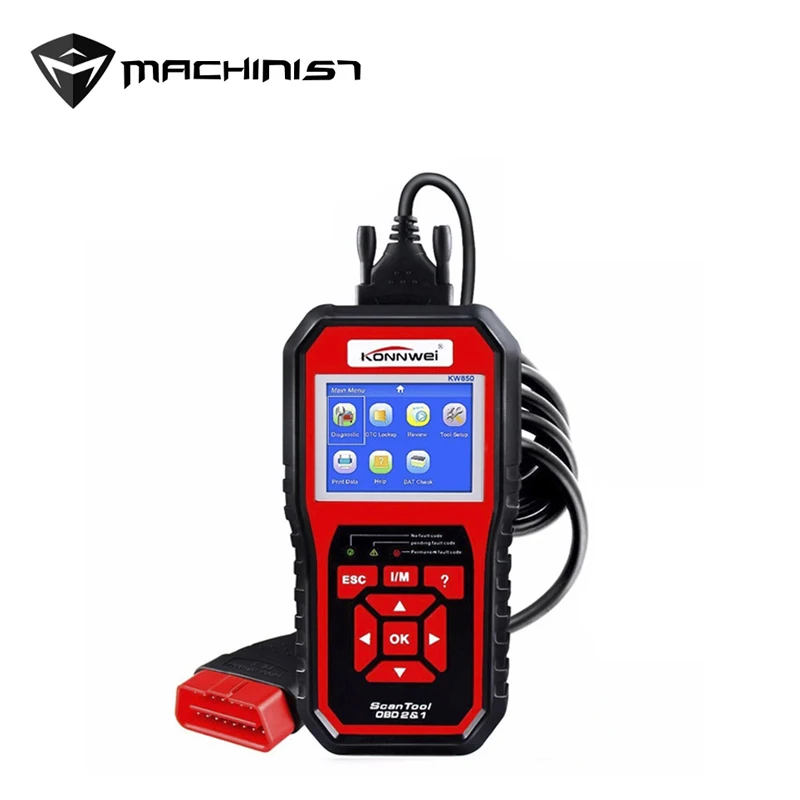 

Automotive Scanner Fault Decoder Car Scanner OBD 2 OBD2 KONNWEI KW850 Multi-Languages Auto Diagnostic Tool Supporting 8 Language