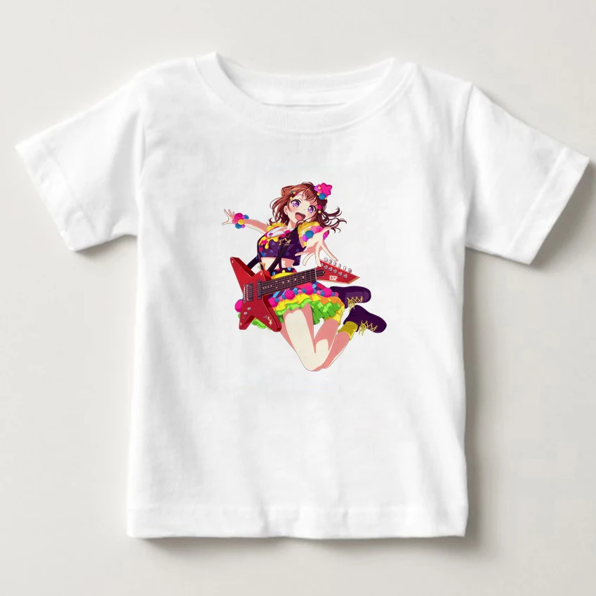

100% children cotton Tshirt fashion girl short sleeved Tshirt women's orchestra digital print fashion summer wear children shirt