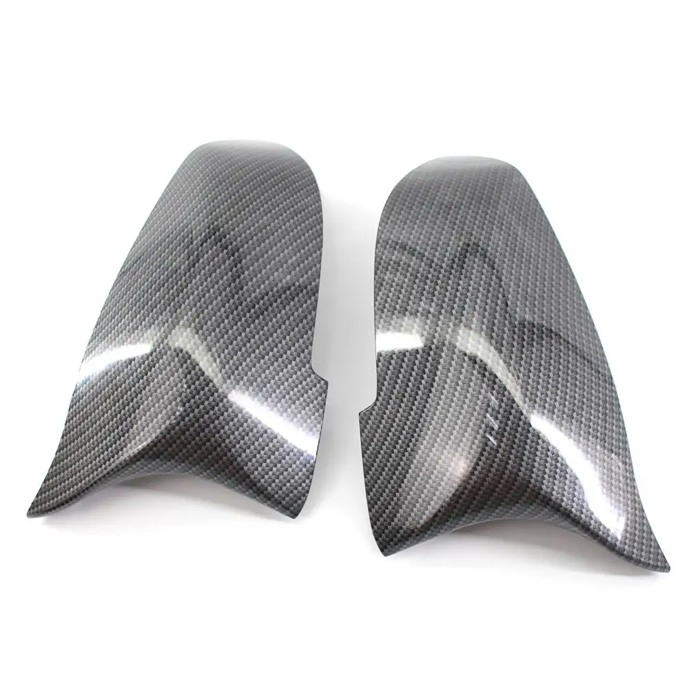 

1 Pair High Quality Carbon Pattern Rearview Mirror Housing Car Accessories For BMW F10 F18 14-16 Year