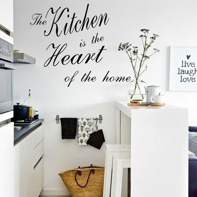 Dapur Adalah Jantung Dari Rumah Harga Wall Sticker Removable Dapur Adalah Jantung Dari Rumah Harga Wall Sticker Removable Ruang Makan Dinding Decal Vinyl Stiker