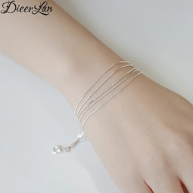 New Arrivals 925 Sterling Silver Multilayer Bracelets& Bangles Fashion Bracelet For Women sterling-silver-jewelry