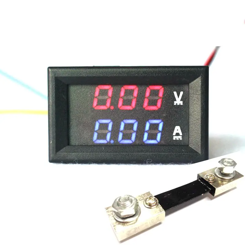 Dc Dual Display Panel Meter Volt Amp Meter Dc 100v 100a