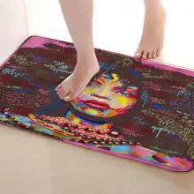 Коврик для ванной комнаты в стиле девушки, смешной Противоскользящий коврик для ванной, аксессуары для душевой занавески, соответствующие вашей душевой занавеске