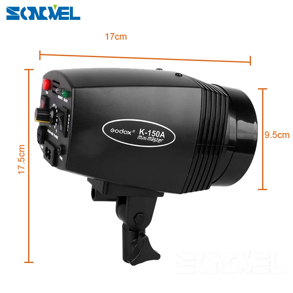 Студийная стробоскопическая вспышка Godox K150A 300Ws 300W 2*150Ws с фотовспышкой и