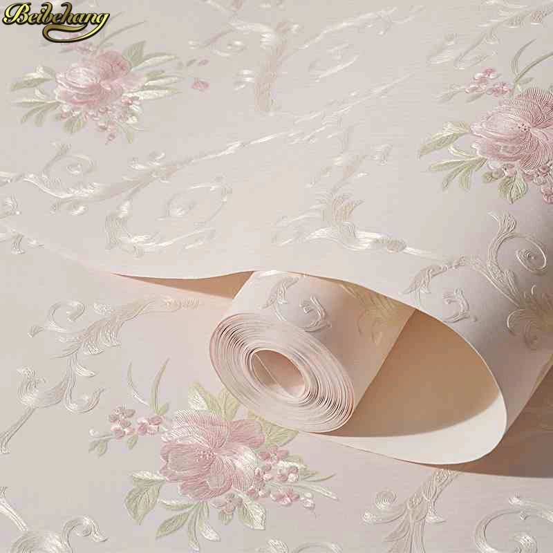 beibehang European self-adhesive non-woven wallpaper 3d three-dimensional garden flower warm bedroom living room wall paper beibehang European self-adhesive non-woven wallpaper 3d three-dimensional garden flower warm bedroom living room wall paper