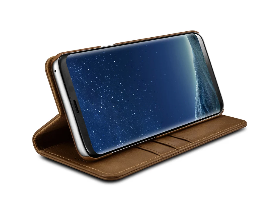 For Samsung Galaxy S8 S8 Plus Luxury Genuine Leather Magnetic Flip Wallet Case (12)