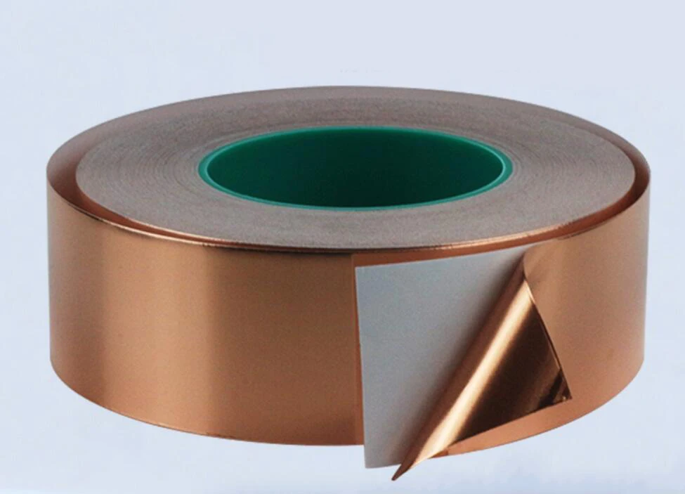 

10/20/40mm Double lead copper foil tape double-sided conductive copper foil conductive tape 25 meter