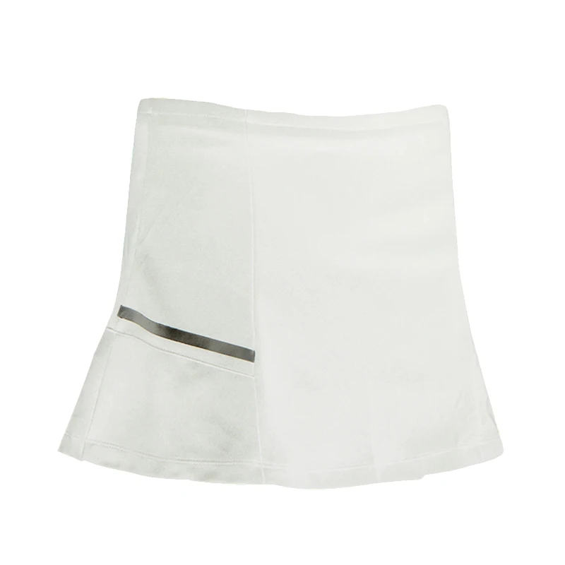 2 в 1 короткая спортивная Homme фитнес теннисная юбка шорты для бадминтона быстросохнущие женские спортивные юбки для бега в спортзале женские шорты для бега - Цвет: Белый