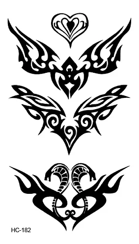 HC-182 Body Art Sex Products Black White Snake Fire For Face Water Transfer Temporary Fast Flash Fake Tattoos Sticker Taty HC-182 Body Art Sex Products Black White Snake Fire For Face Water Transfer Temporary Fast Flash Fake Tattoos Sticker Taty
