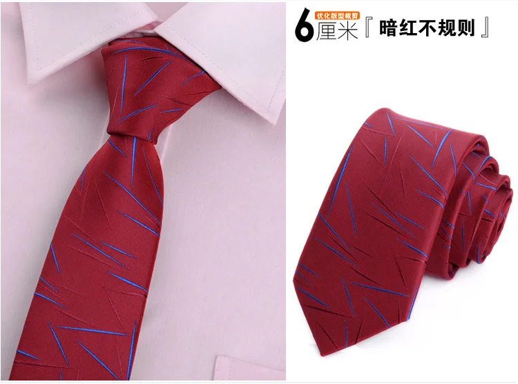 6 см галстуки для мужчин, обтягивающий галстук, свадебное платье, галстук, модный клетчатый галстук, деловые галстуки для мужчин, тонкая рубашка, аксессуары, Лот - Цвет: 33