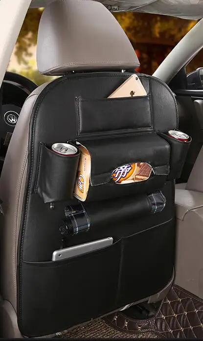 Авто новое автомобильное сиденье сумка для хранения висячие Сумки Автомобильная сумка на спинку кресла автомобиль безопасности детское сиденье автомобиль steat Задняя сумка многофункциональный ящик для хранения - Название цвета: Black