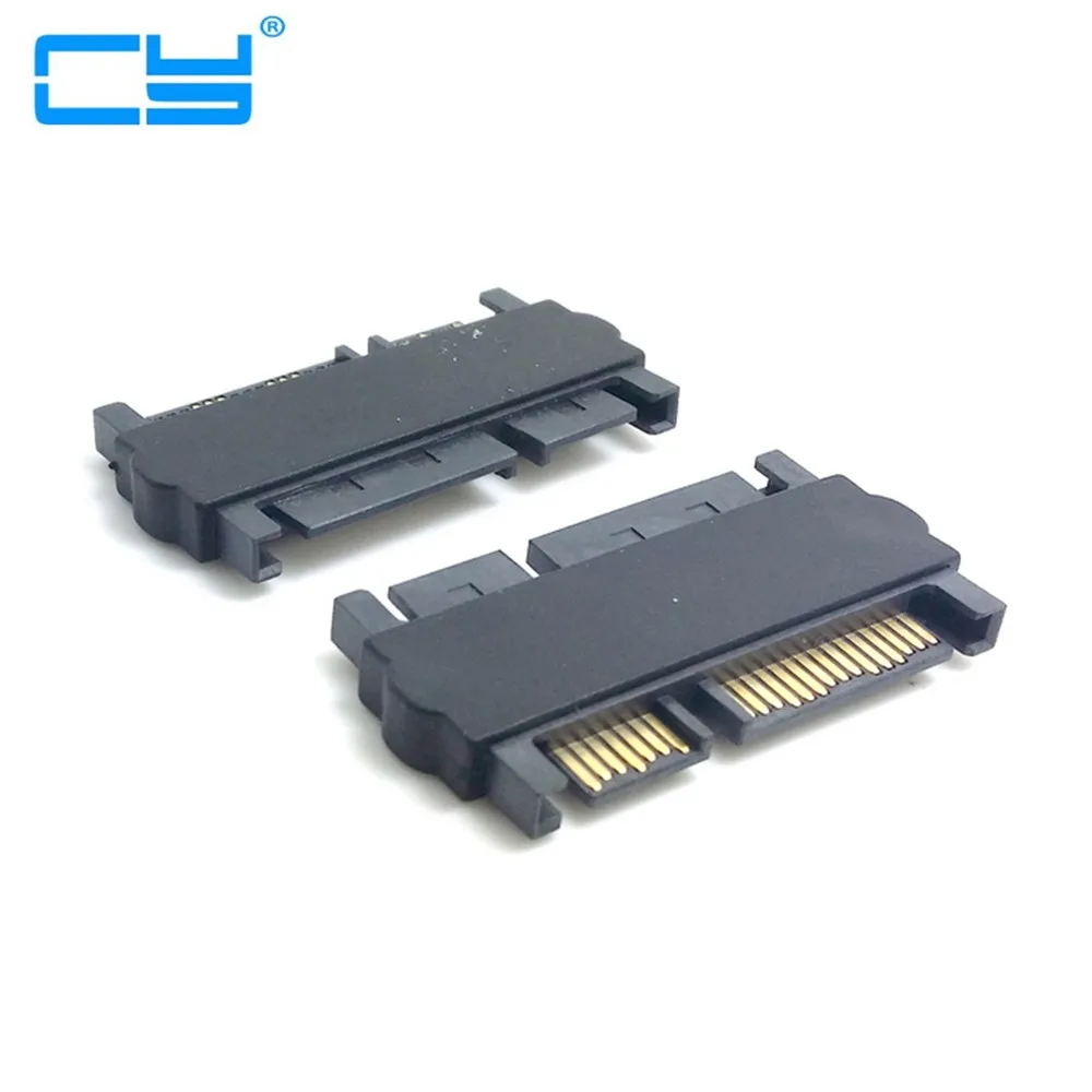 

5pcs 3.5" & 2.5inch SATA 22Pin 7+15 Male to SATA 22P 7+15 Male extension convertor Straight adapter