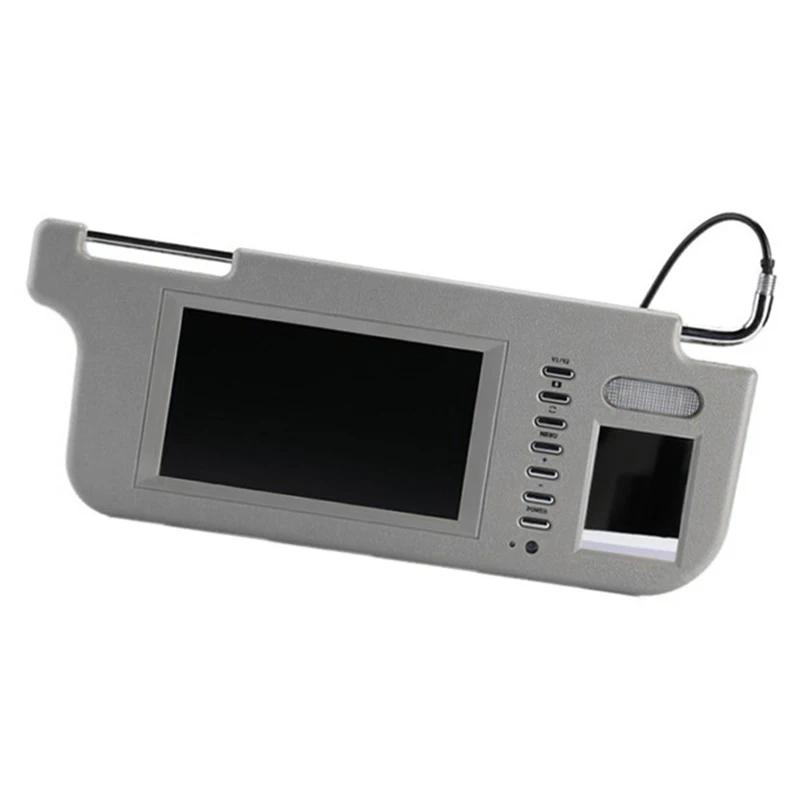 

Cable Sun Visor Monitor Inner Connection 7 Inch Gray Car LCD Replacement Adjustable Player