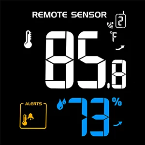 Крытый Открытый беспроводной Метеостанция, цифровой будильник цвет с оповещением и температурой