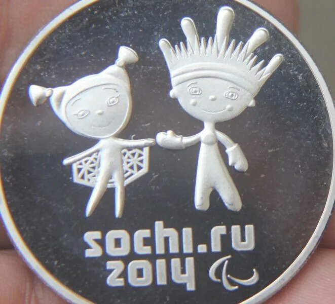 

Boy and Girl SOCHI RUSSIA Commemorative Coins MEDAL