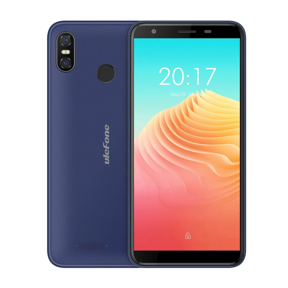 Мобильный телефон Ulefone S9 Pro Android 8,1 5,5 дюймов HD+ MTK6739 четырехъядерный 2 Гб ОЗУ 16 Гб ПЗУ 13 МП+ 5 МП Две тыловые камеры 4G смартфон - Цвет: Blue