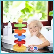 Rampas com Sino Brinquedo dos Desenhos Animados para Crianças Rctown Rotação Multi-colorido Esférico 5-camada 12 Cheap Brinquedos de encaixar