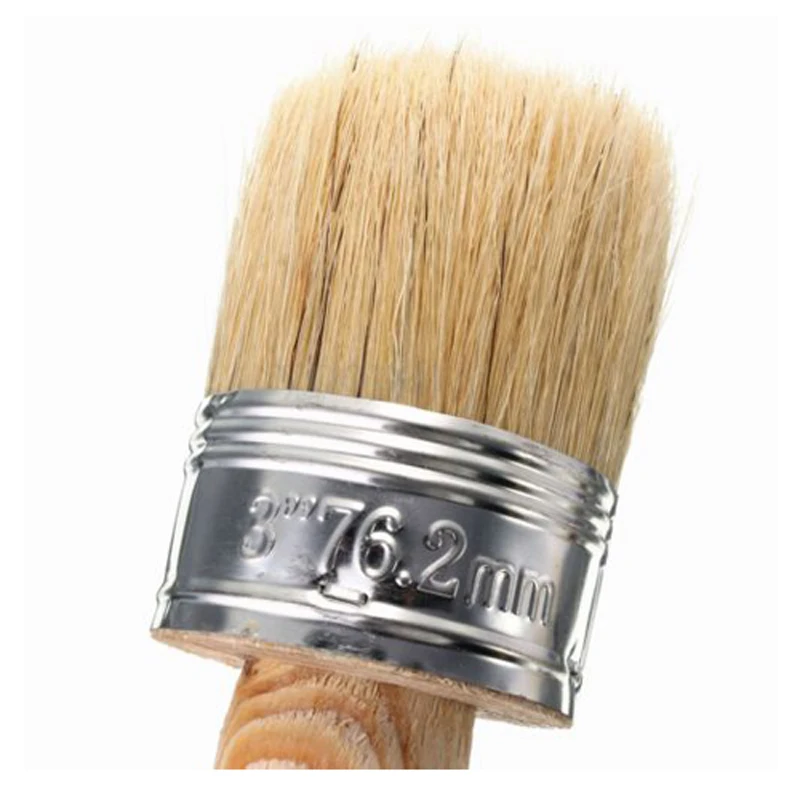 50mm Dia Wooden Handle Round Bristle Chalk Oil Paint Painting Wax Brush UWUK 50mm Dia Wooden Handle Round Bristle Chalk Oil Paint Painting Wax Brush UWUK