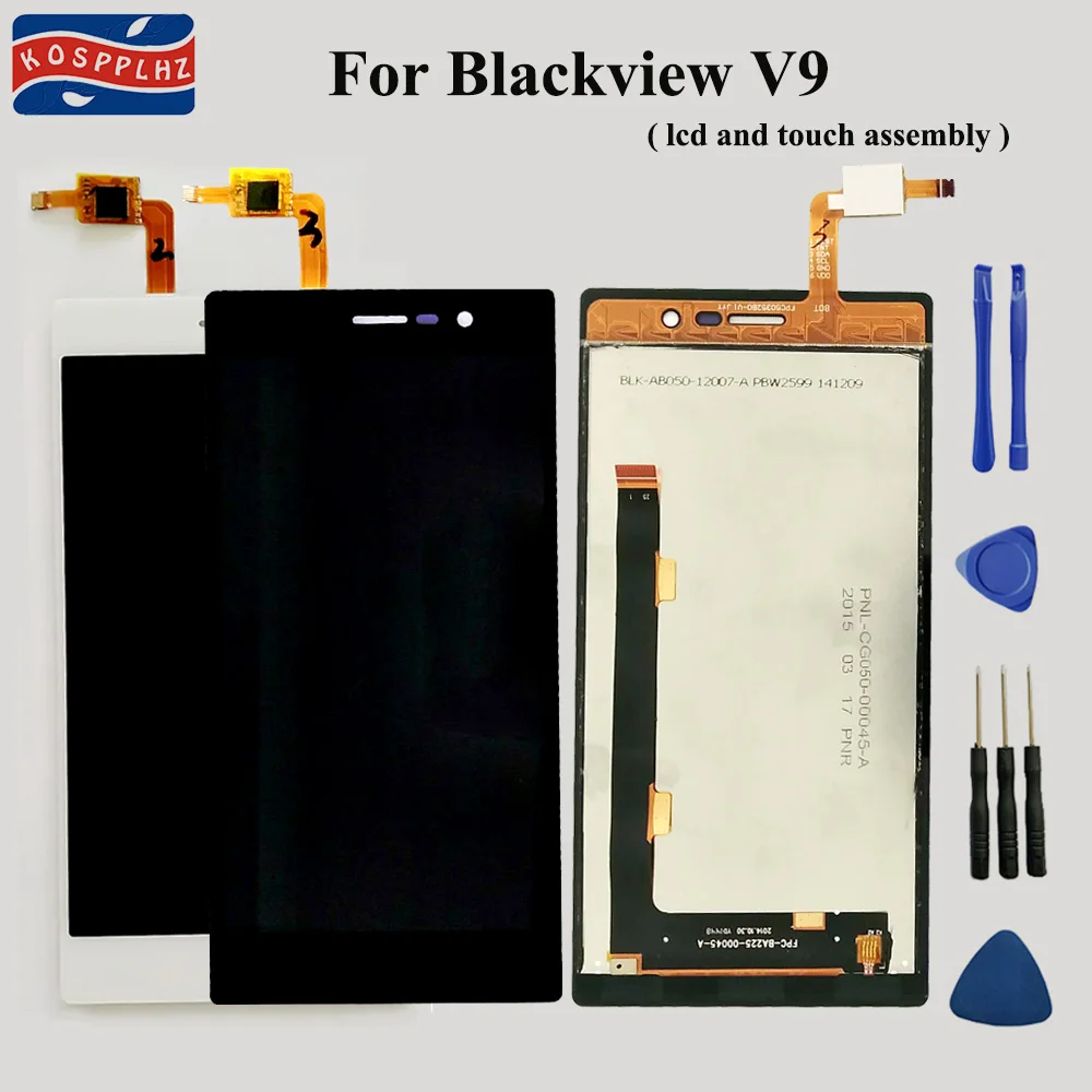 100% Новый оригинальный сенсорный ЖК экран KOSPPLHZ 5 0 &quotдля Blackview V9 + 1920X1080p дисплей в