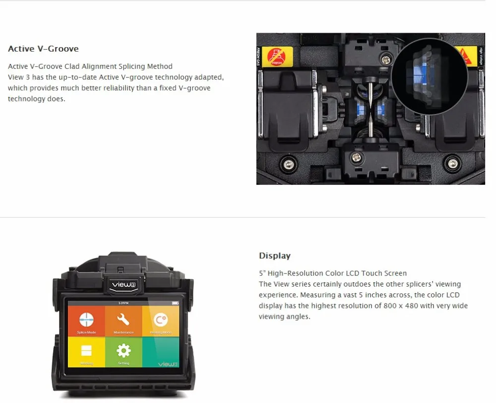 INNO view3 сварочный аппарат для оптических 7sec аппарат для сварки волокон сплайсинга машины 4200 мА/ч, 2000 сращивания памяти