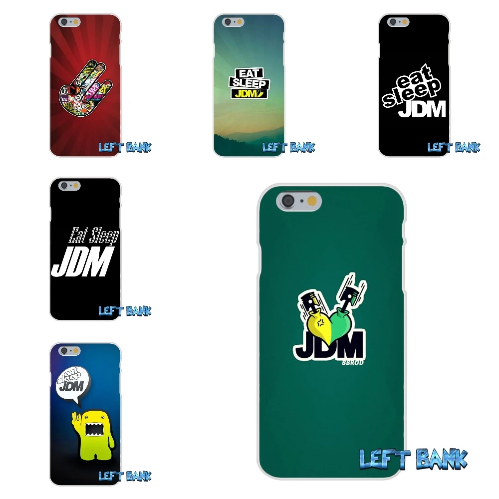 

Eat Sleep JDM Soft Silicone TPU Transparent Cover Case For Samsung Galaxy Note 3 4 5 S4 S5 MINI S6 S7 edge