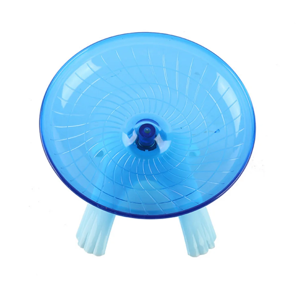 Pet Toy Hamster Running Disc Pet Exsecise Flying Saucer Sport Wheel Store - Цвет: blue