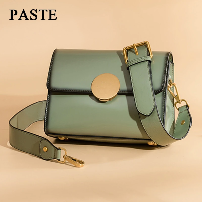 “ Bolsa de Ombro das Mulheres Sac Lucdo Real Couro Rachado