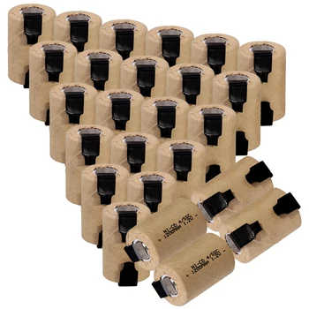 

25 pcs 4/5 SC battery 1200mah 1.2V NICD 4/5 SUBC batteries real capacity for power tools for DEWALT for CASALS for HITACHI