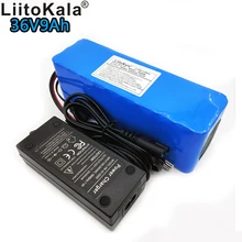 LiitoKala 36v 9ah литиевая батарея 18650 литий-ионный 42V 9000mAh аккумуляторная батарея 10s3p bms комплект зарядного устройства для велосипеда 2A