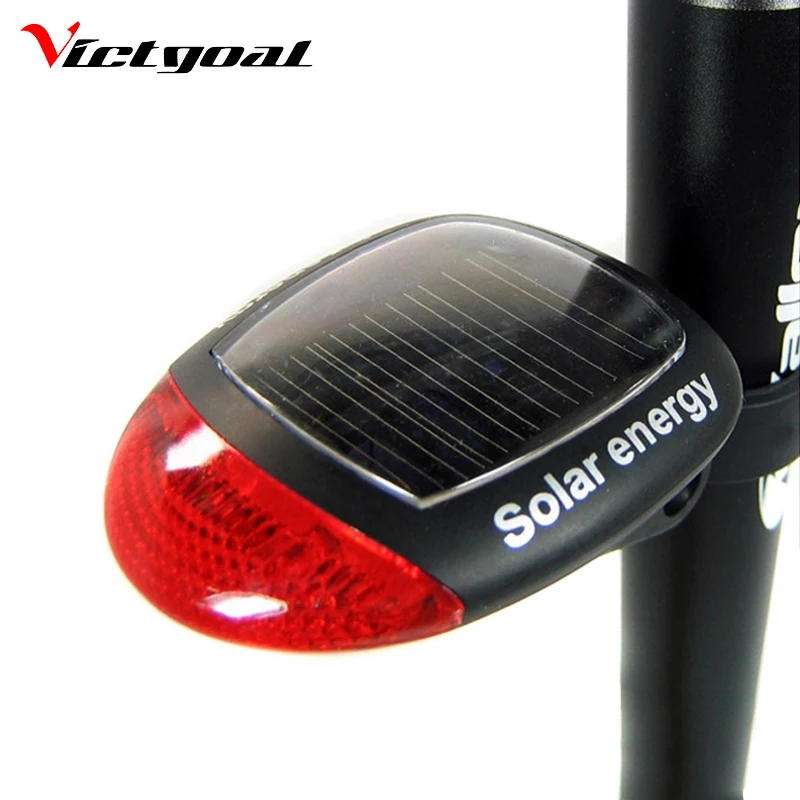 VICTGOAL Bike Light Solar Rechargeable Bicycle Backlight LED Bike