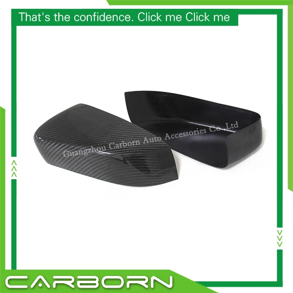 

For Ford Mustang 2008-2013 Add On Type Carbon Fiber Body Side Rear View Mirror Cover