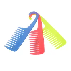 Большая широкая зубная Расческа с вешалкой, профессиональная Антистатическая расческа для волос, парикмахерские инструменты для укладки