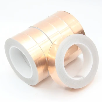 

1PCS Single Conductive COPPER FOIL TAPE Strip (width: 10mm 20mm 25mm 30mm 35mm 40mm 50mm )