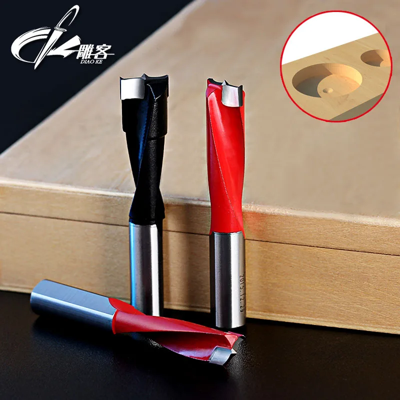 1pc 10mm SHK CNC boring hole bits Gang drills for wood Carbide