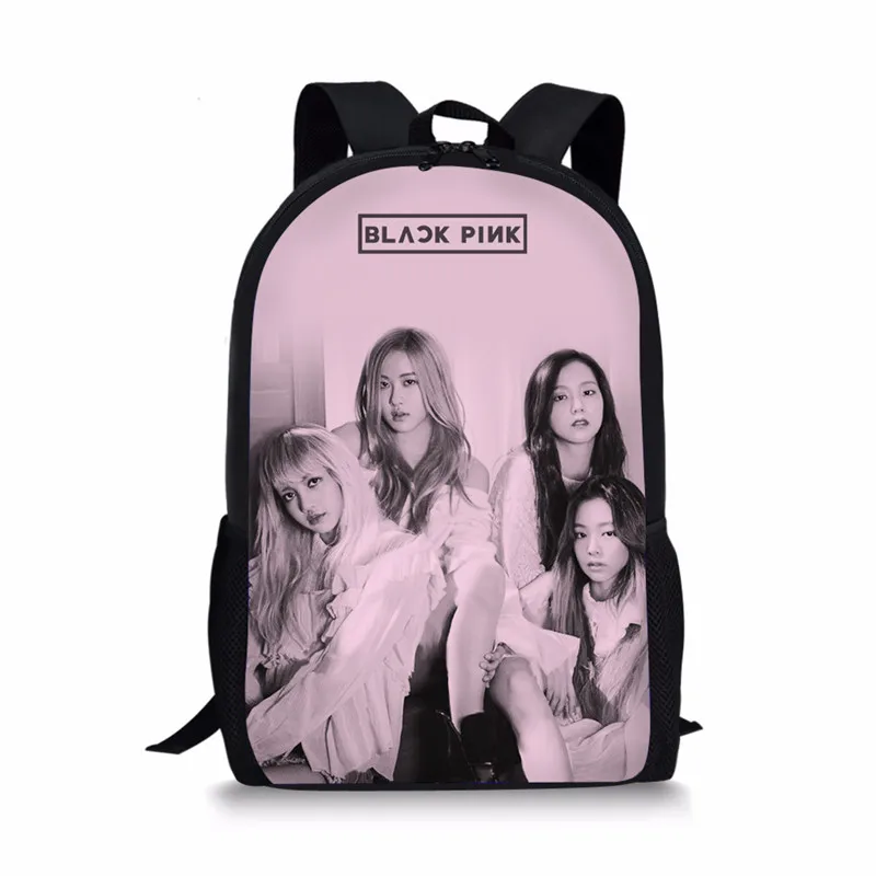 ThiKin K POP черные розовые школьные рюкзаки для девочек знаменитая звезда Детский рюкзак подростковые детские сумки школьный рюкзак - Цвет: As Pictures